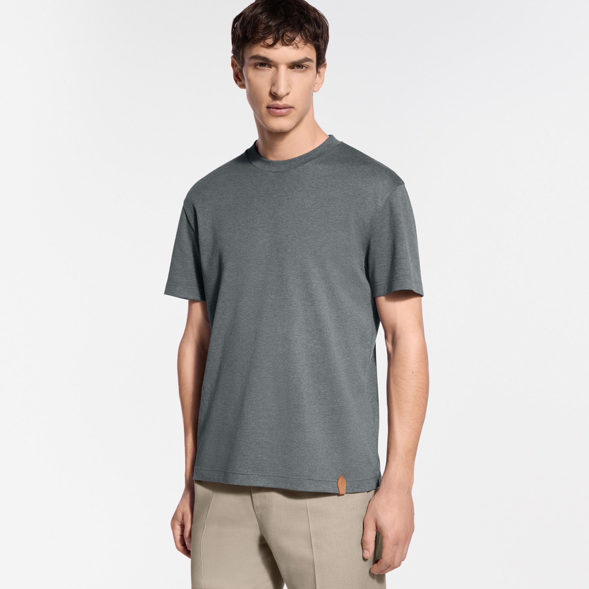 Cotton-Silk Short-Sleeved T-Shirt - For Men | LOUIS VUITTON